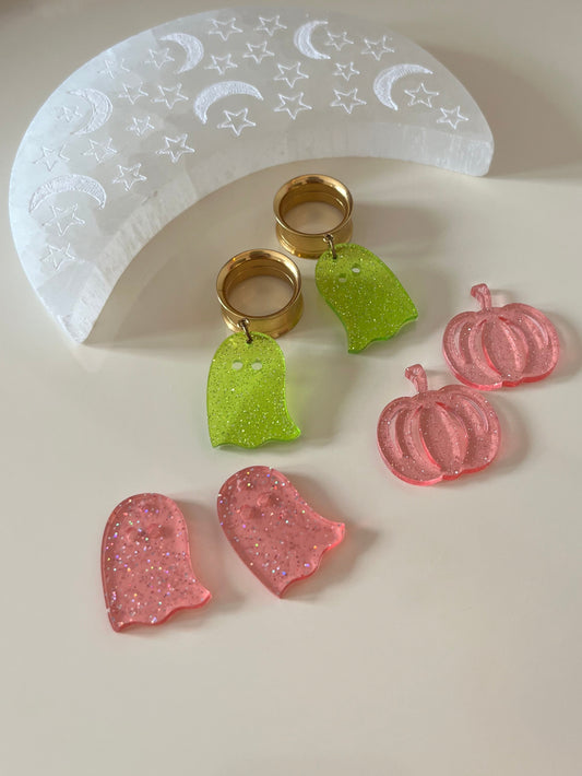 Sparkle Halloween Dangle Plugs