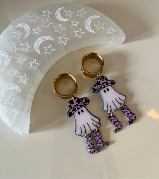 Howdy Ghost Dangle Plugs