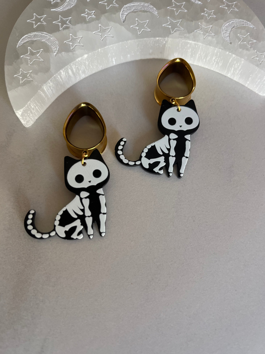Spooky Kitty Dangle Plugs