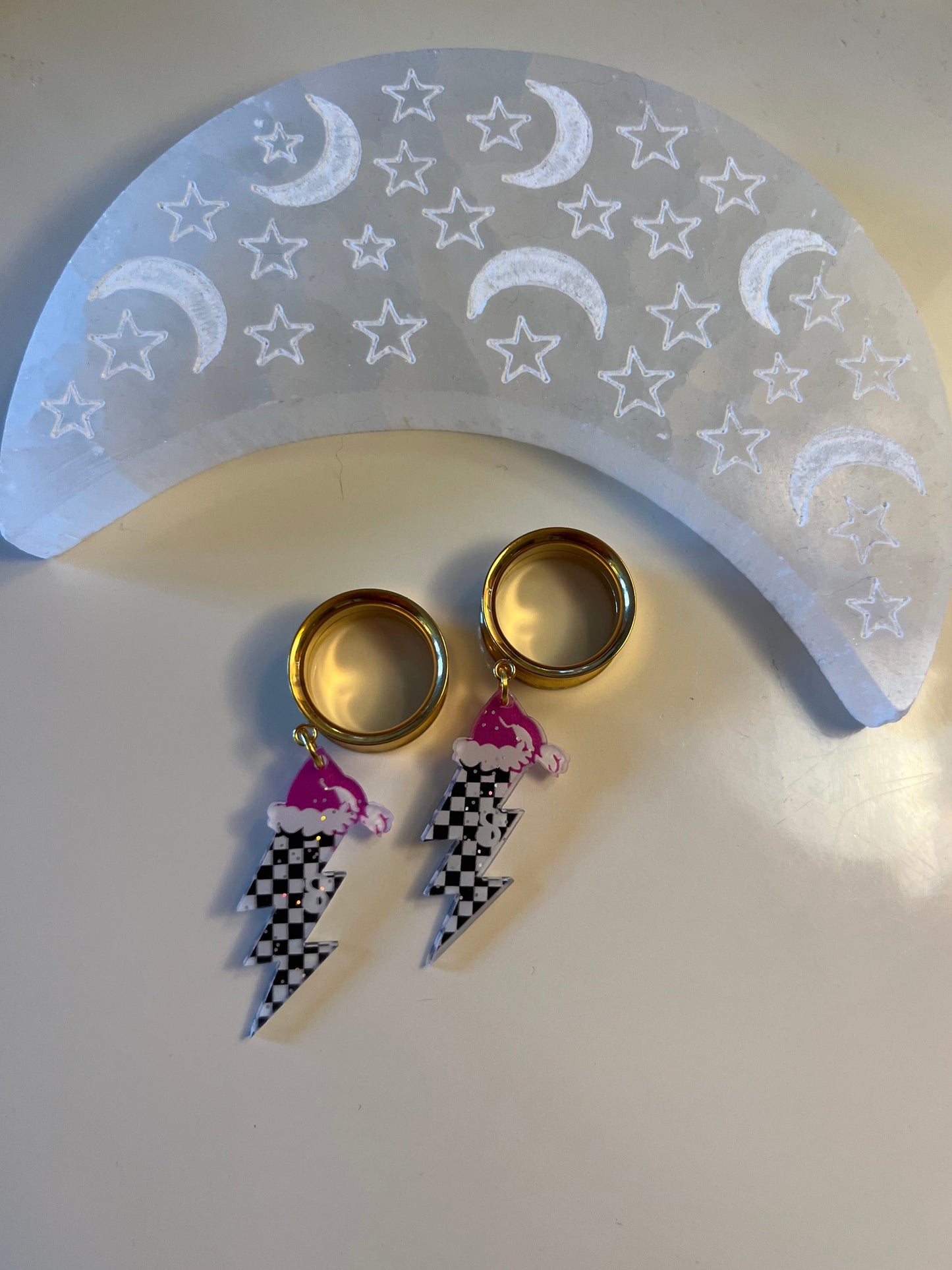 Holiday Lightening Bolt Dangle Plugs