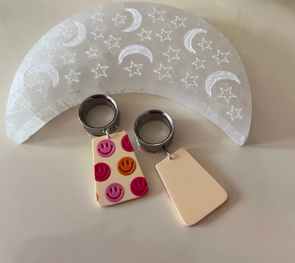 Retro Smiley Dangle Plugs