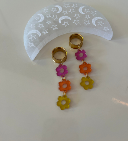 Warm Daisy Dangle Plugs