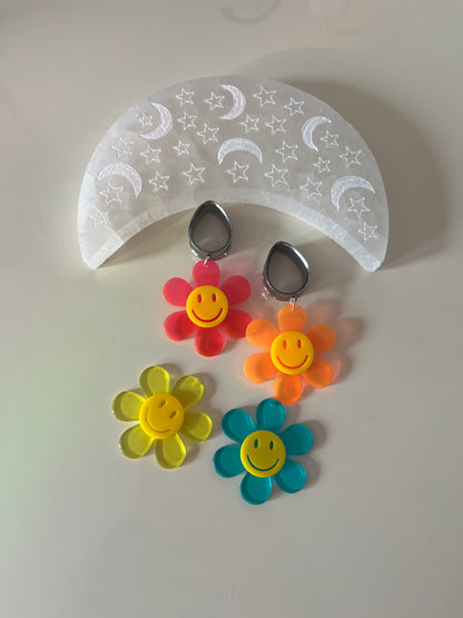 Mix & Match Neon Smiley Dangle Plugs