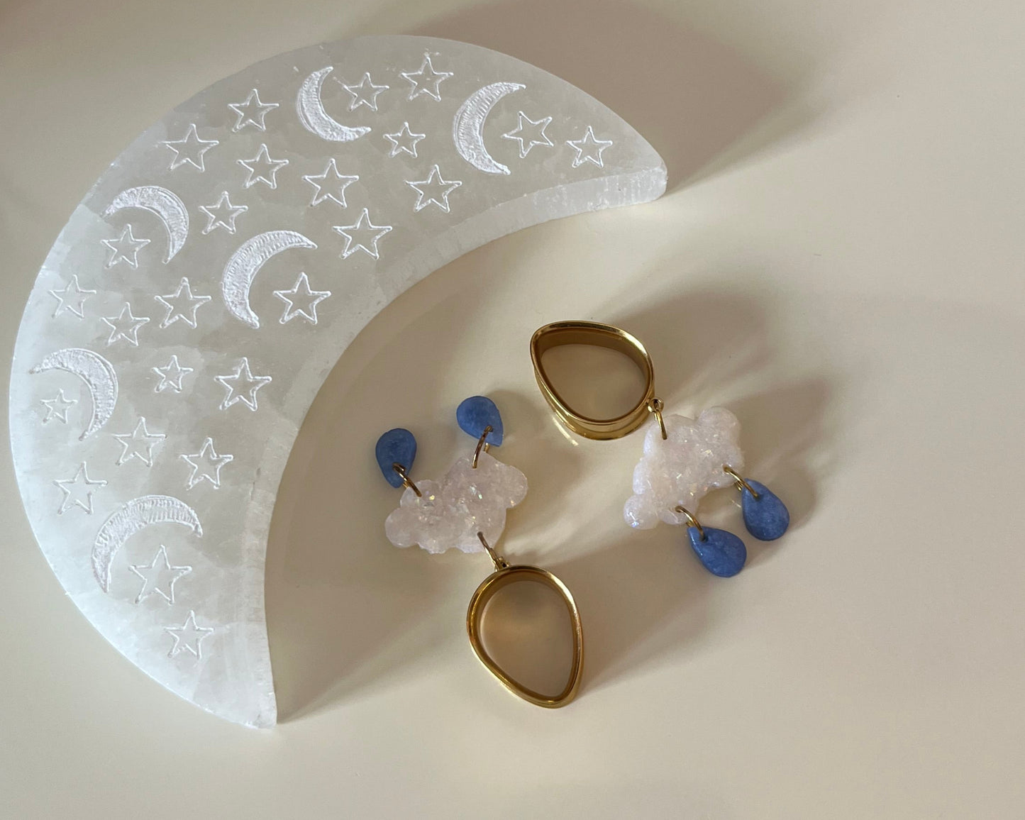 Rain Cloud Dangle Plugs