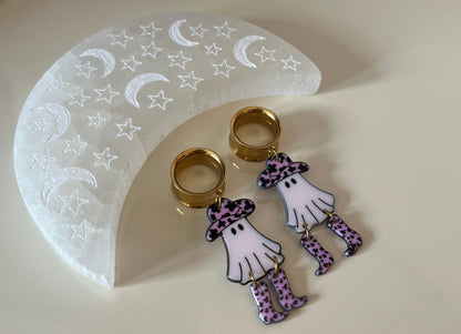 Howdy Ghost Dangle Plugs