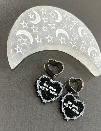 Metal Girls Dangle Plugs