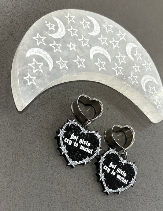 Metal Girls Dangle Plugs