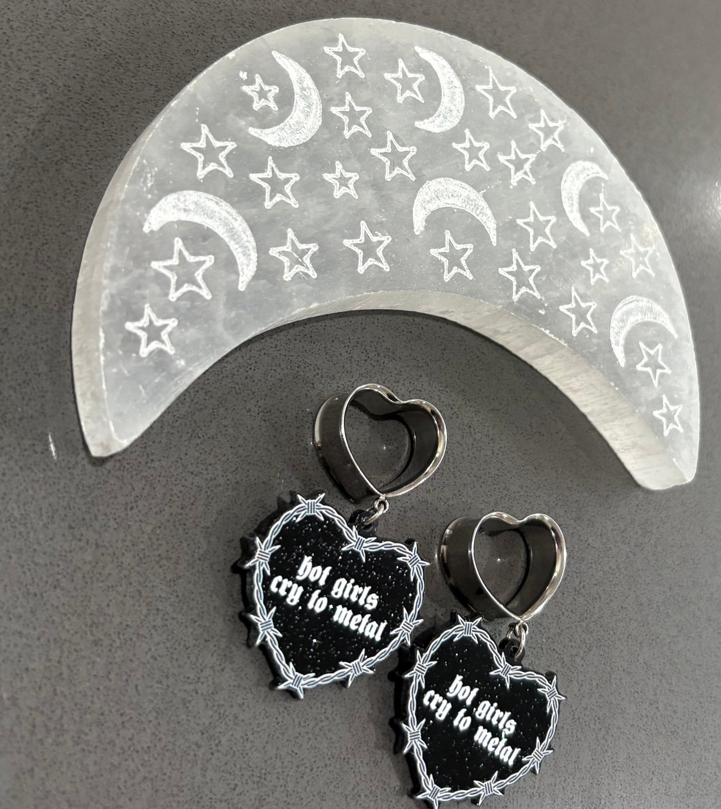 Metal Girls Dangle Plugs