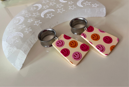 Retro Smiley Dangle Plugs