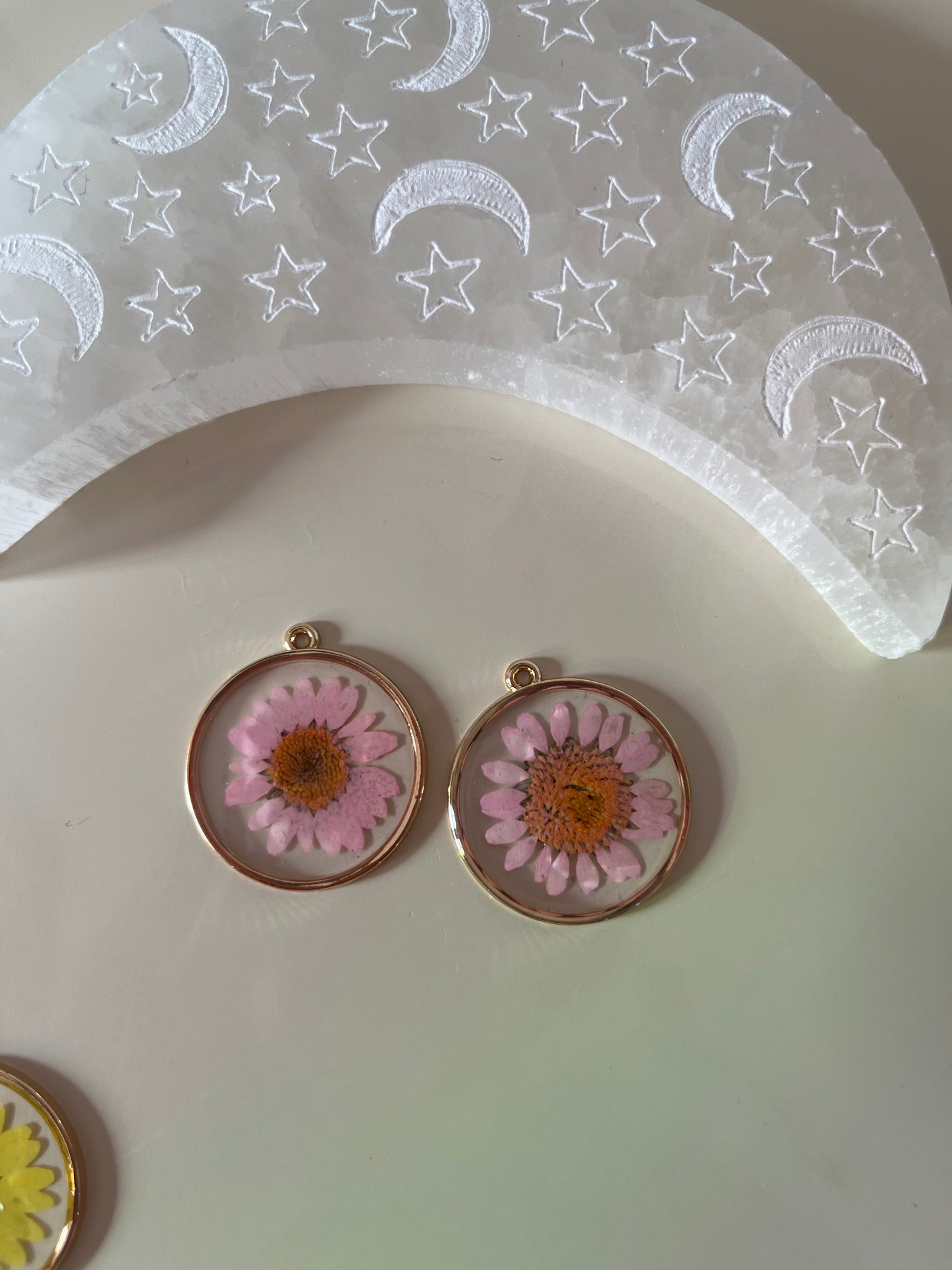 Pressed Floral Dangle Plugs