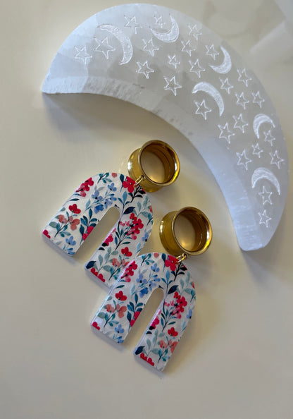 Floral Arch Dangle Plugs
