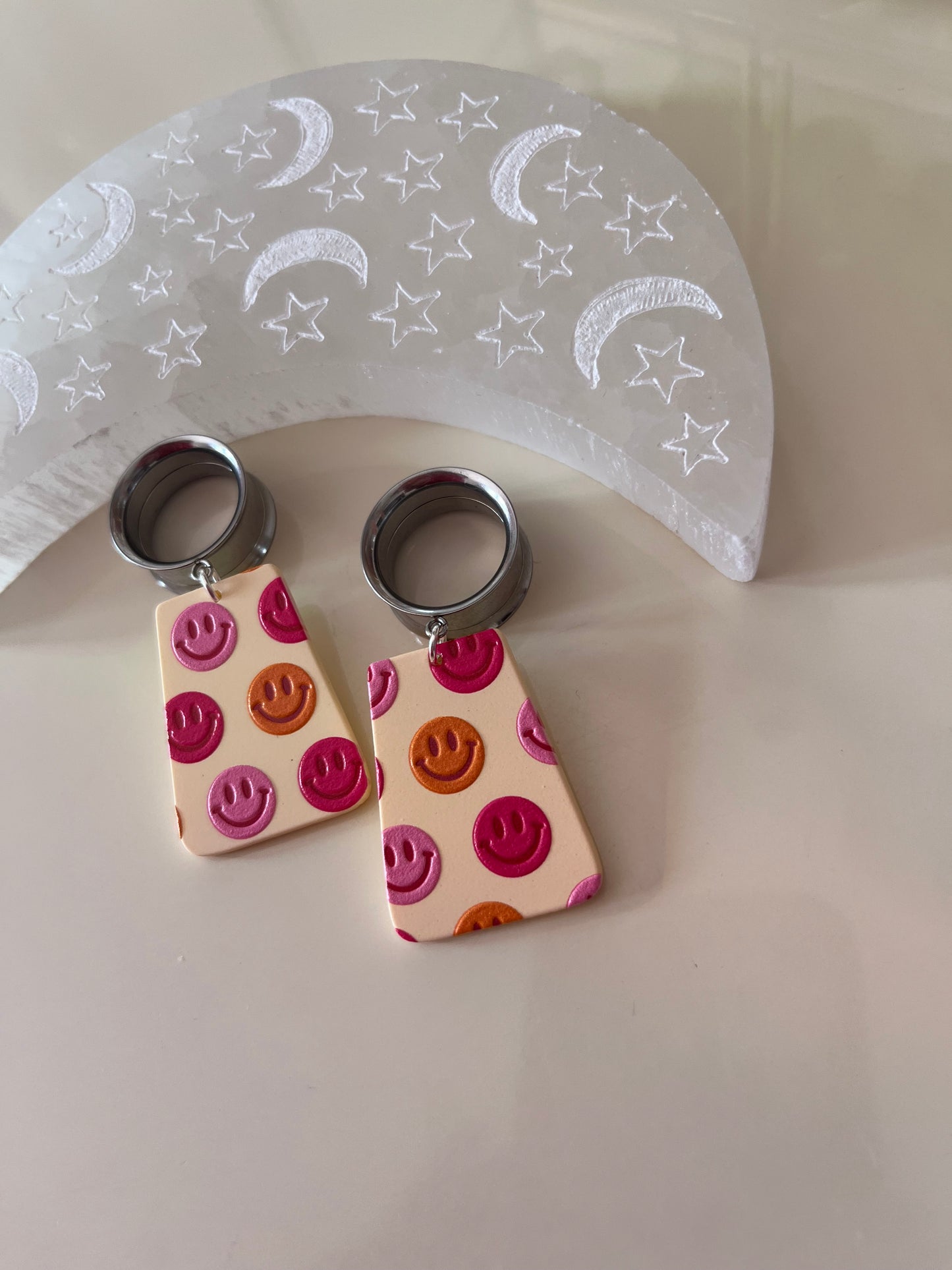 Retro Smiley Dangle Plugs
