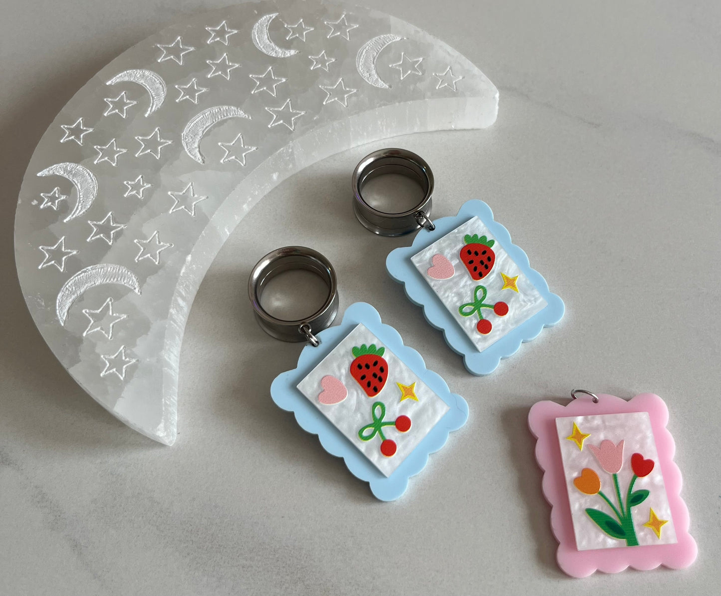 Stamp Dangle Plugs