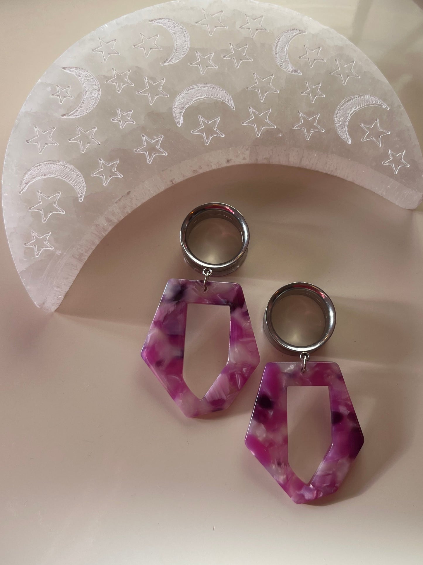 Purple Tortoise Dangle Plugs