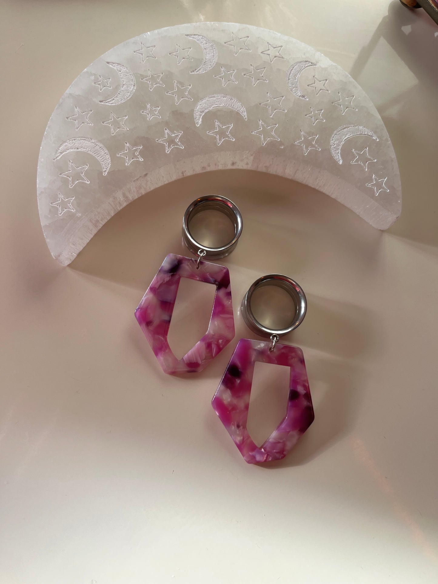 Purple Tortoise Dangle Plugs