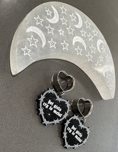 Metal Girls Dangle Plugs