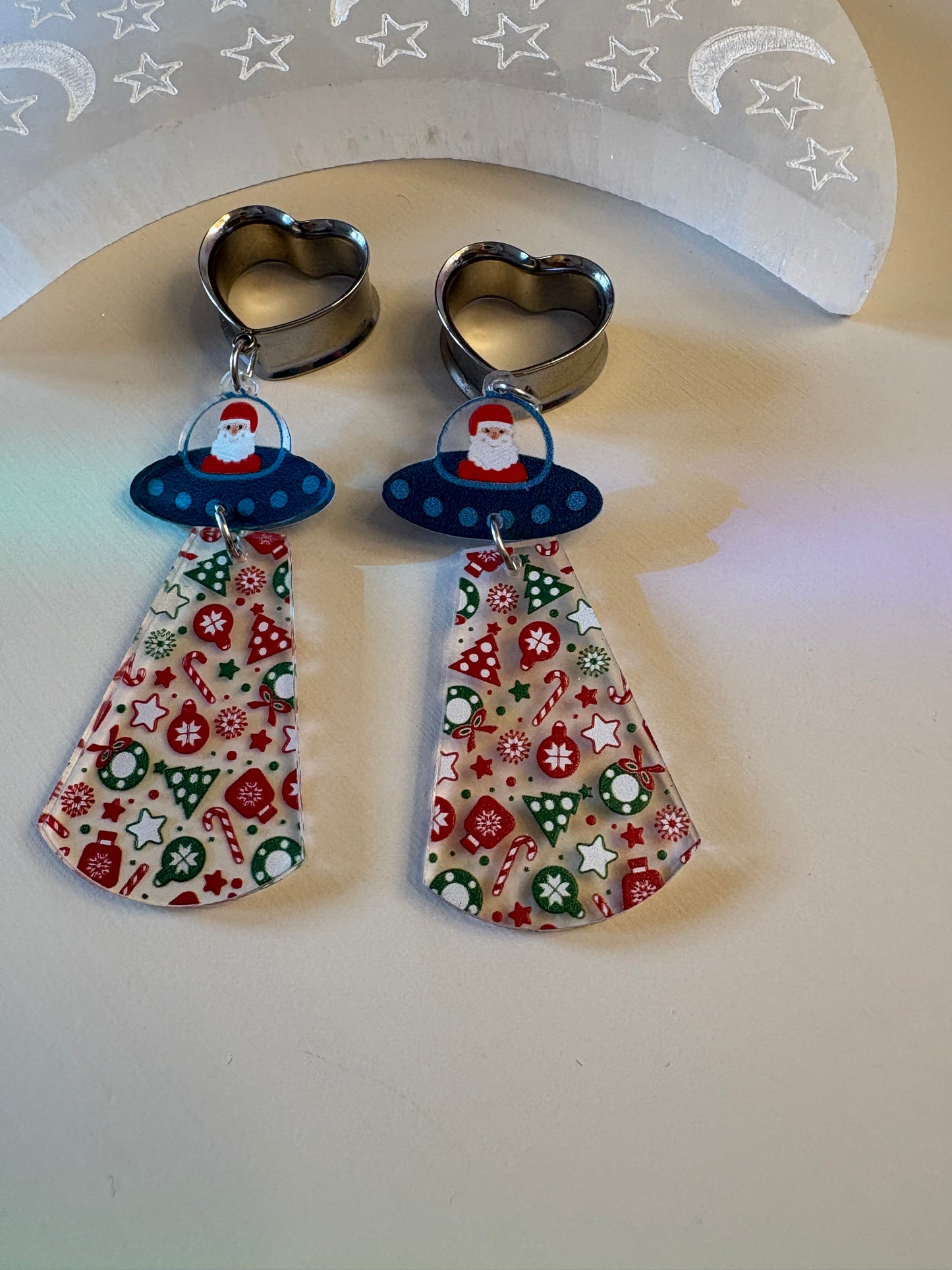 Santa UFO Dangle Plugs
