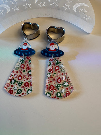 Santa UFO Dangle Plugs