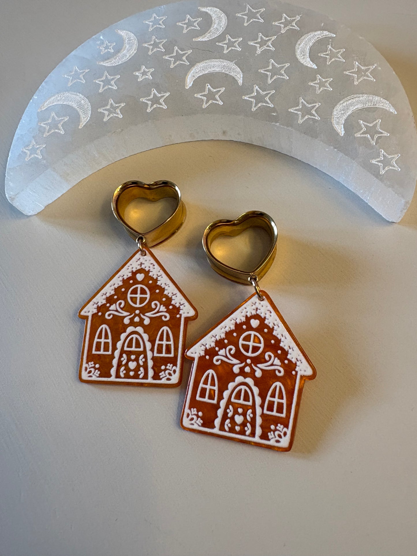 Gingerbread House Dangle Plugs