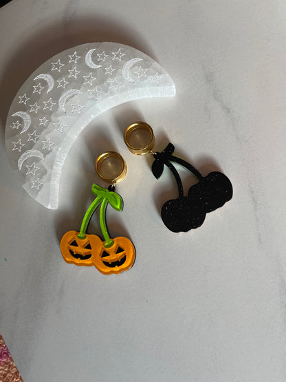 Pumpkin Cherry Dangle Plugs