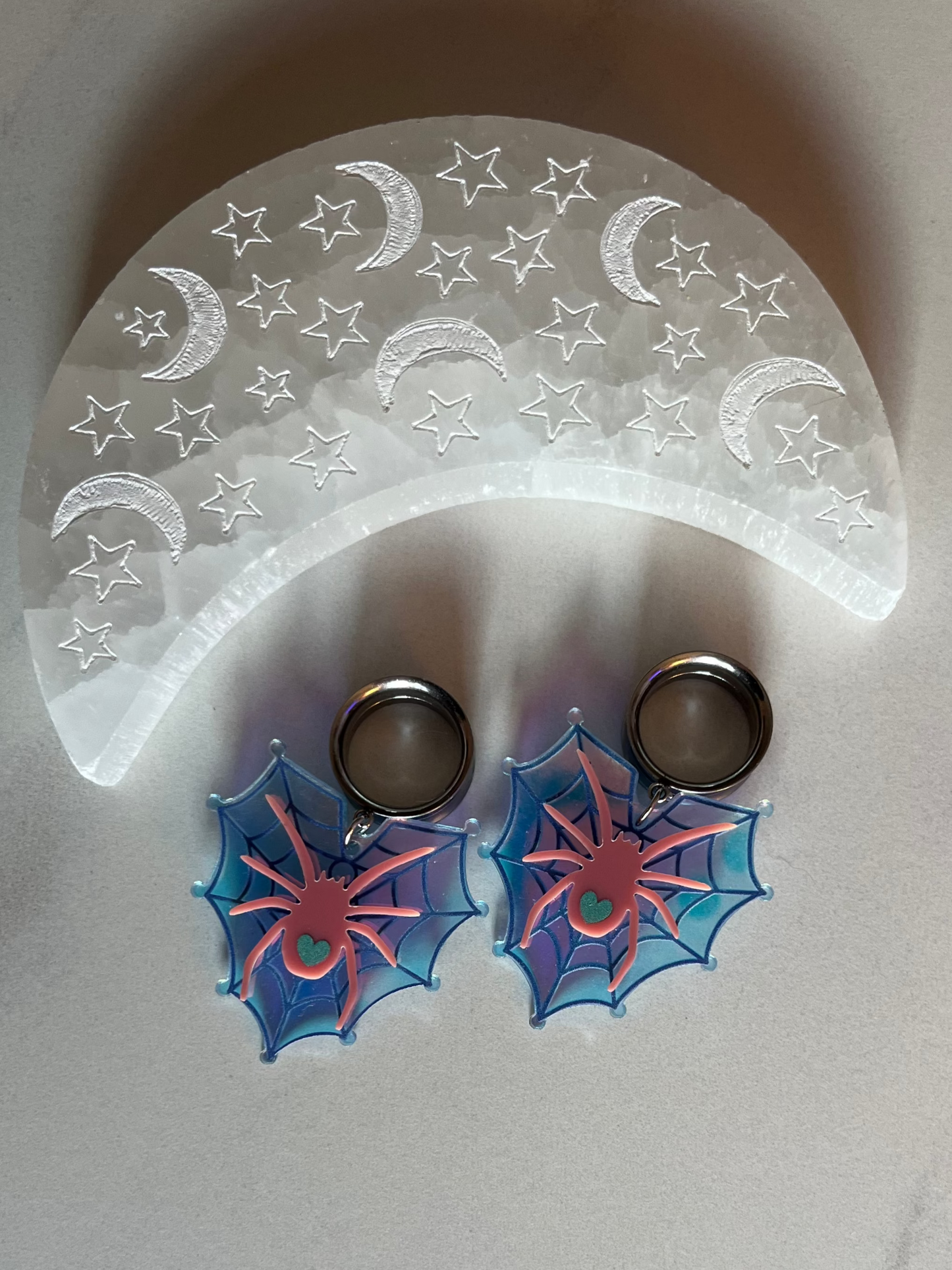 Coquette Spider Web Dangle Plugs