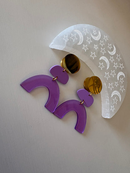 Lilac Panic Dangle Plugs