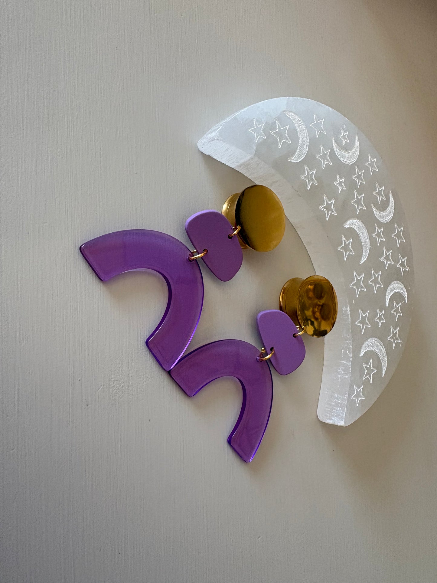 Lilac Panic Dangle Plugs