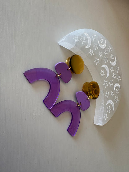 Lilac Panic Dangle Plugs